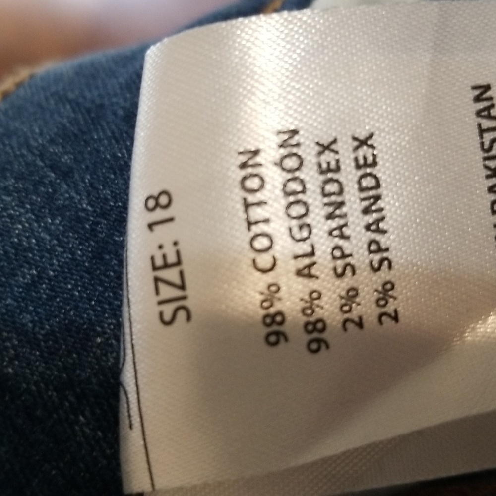 Joe's Jeans Big Kids Blue Distressed Jeans Sz 18 - Picture 5 of 7